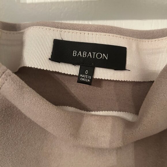 Women's Beige Suede Babaton (Aritzia) Skirt - Picture 2 of 3